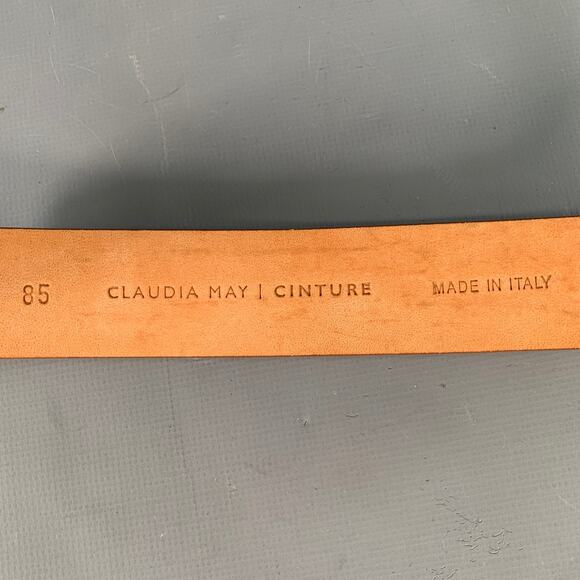 CLAUDIA MAY Size M Green Sage Suede Belt - Picture 5 of 7